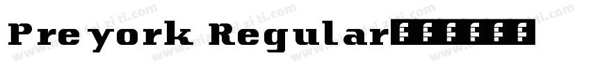 Preyork Regular字体转换